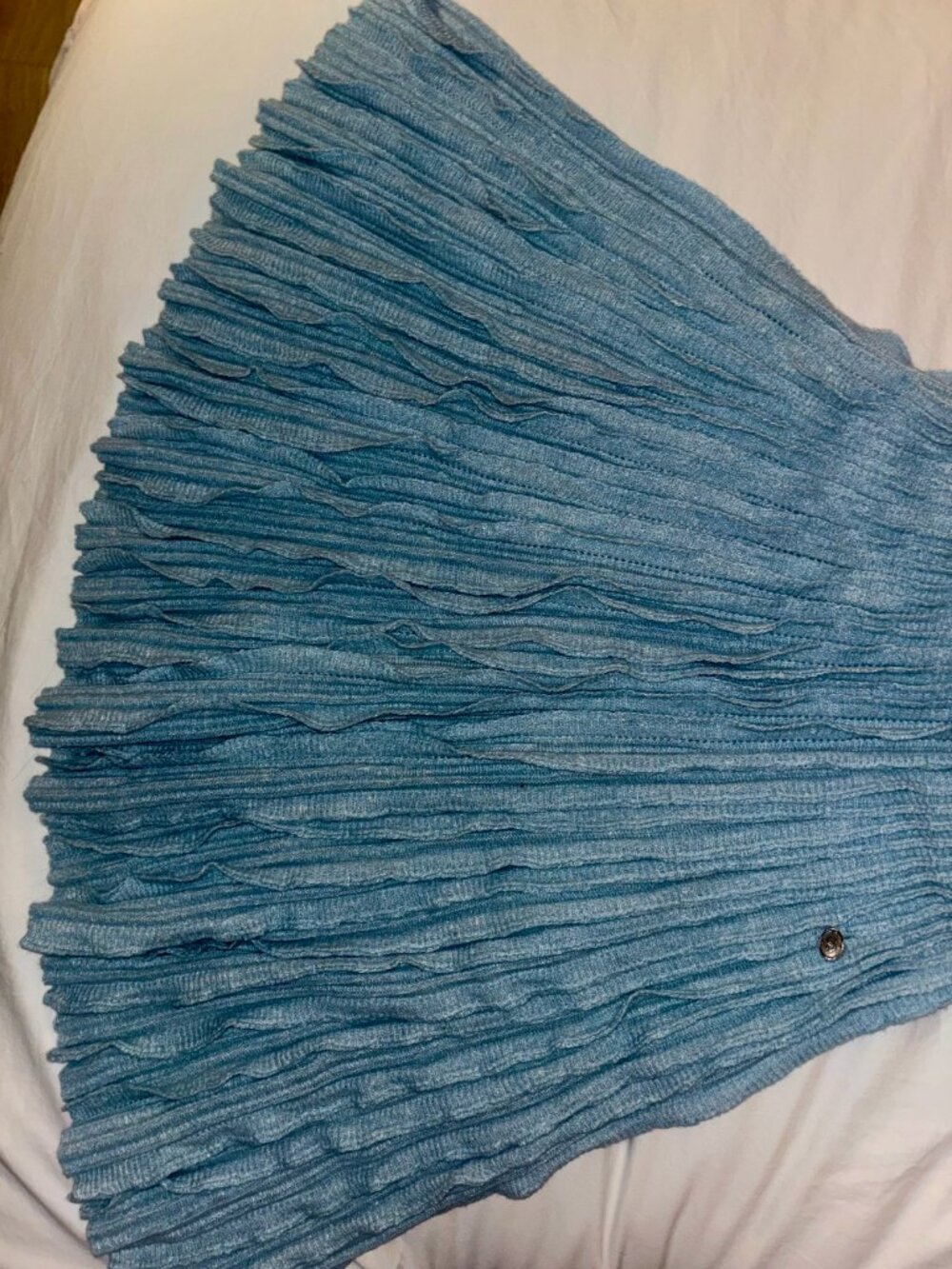 CHANEL Cashmere Blend Pleated Dress – Blue, 2013 Cruise Collection - Picture 5 of 11